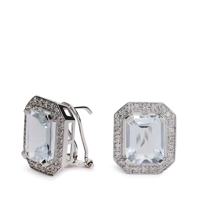 18k gold diamond earrings PALACE