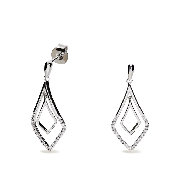 18k gold diamond earrings