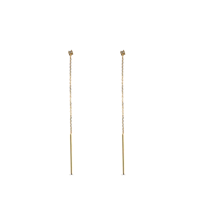 18k gold diamond earrings