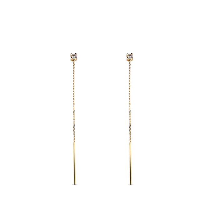 18k gold diamond earrings