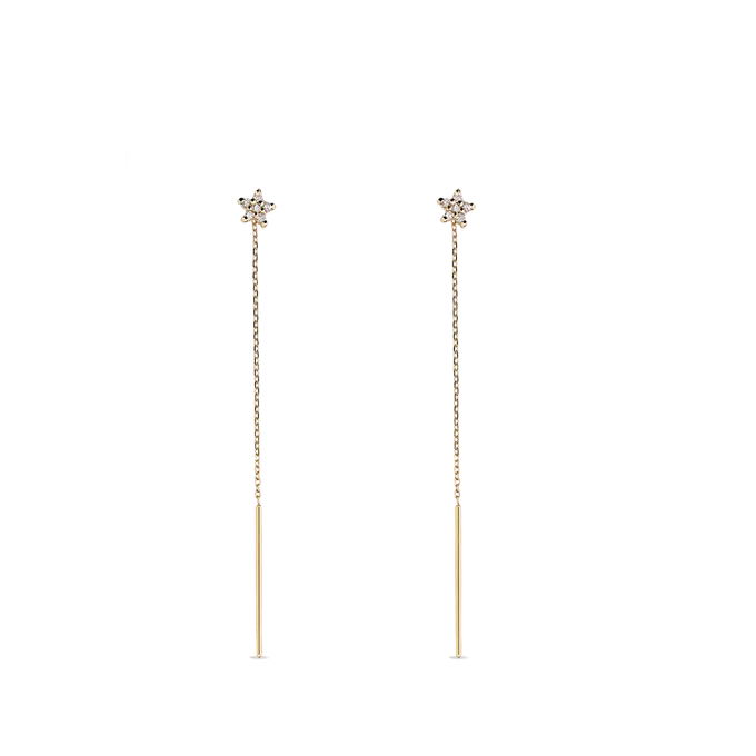 18k gold diamond earrings