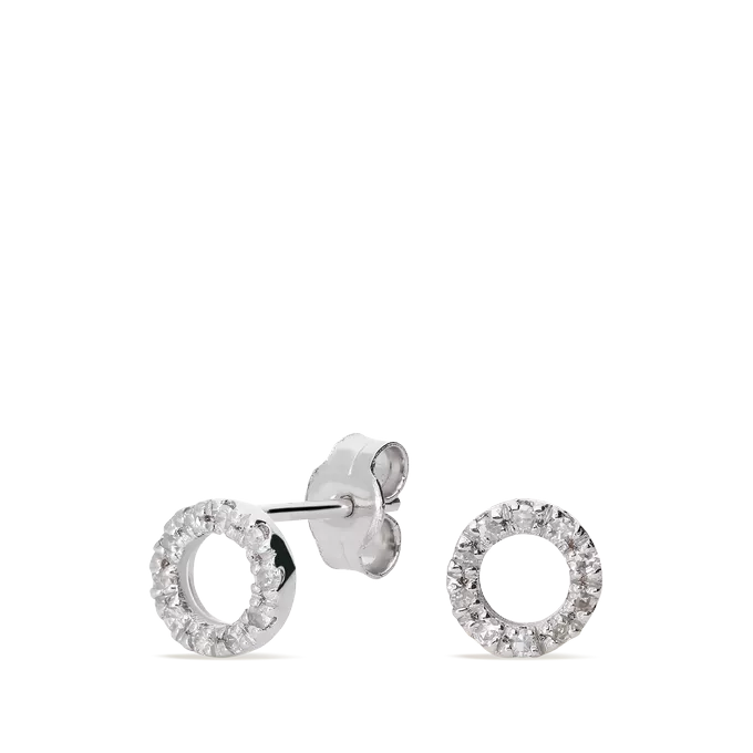 18k gold diamond earrings