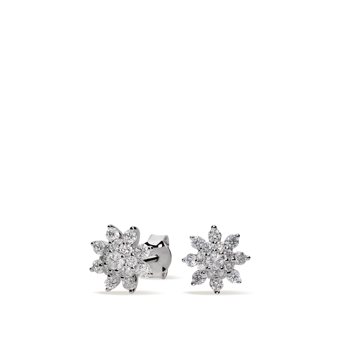 18k gold diamond earrings