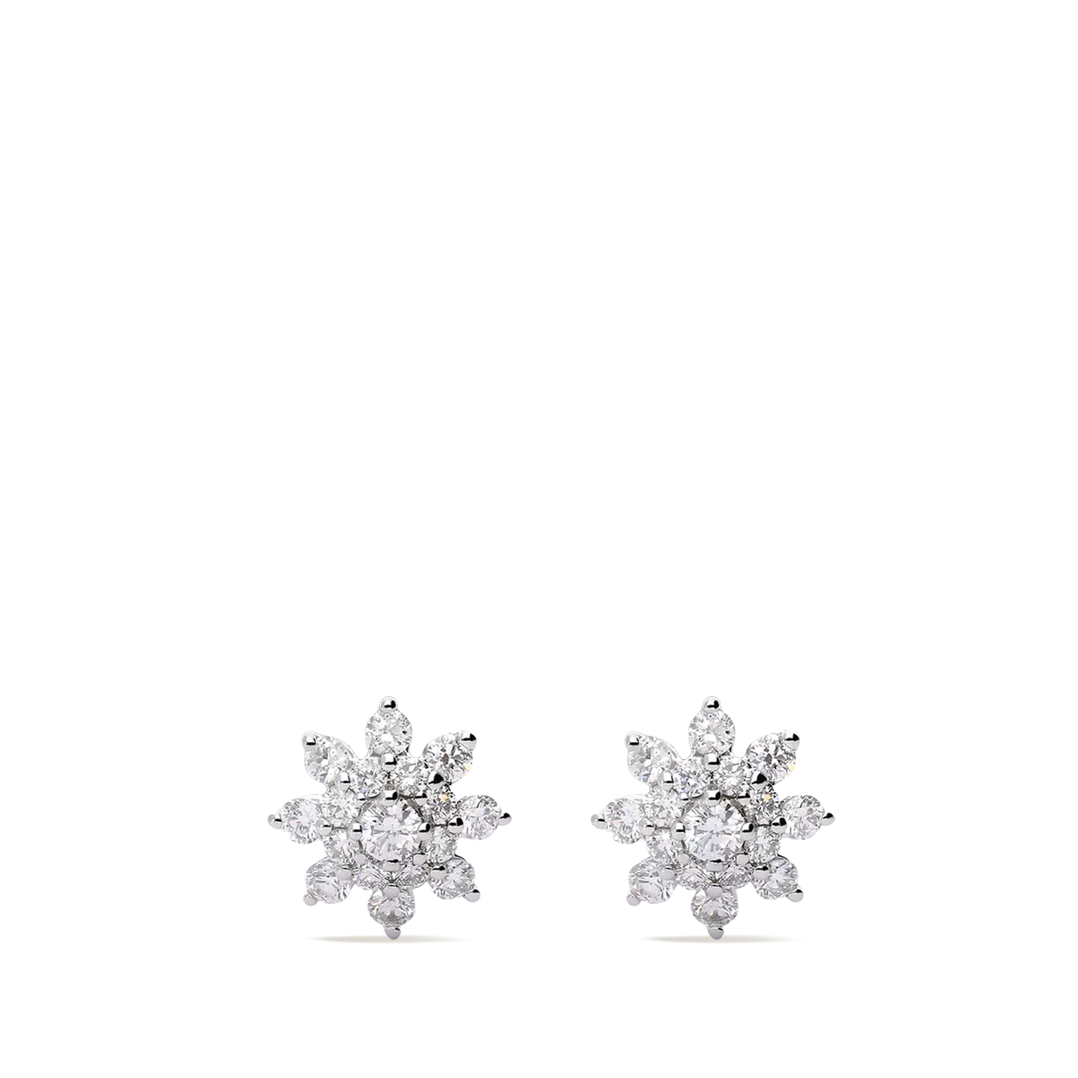 18k gold diamond earrings