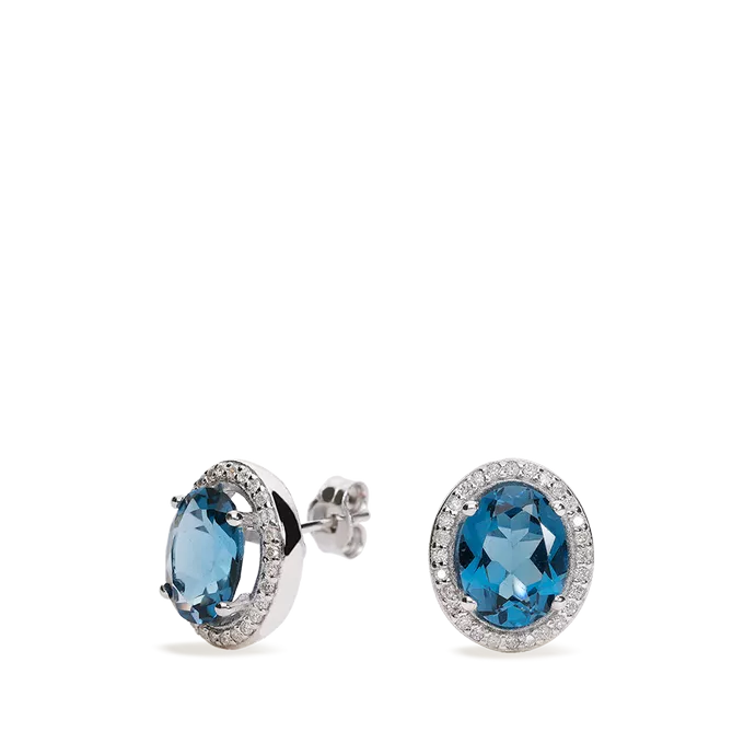 18k gold diamond earrings DEEP SEA