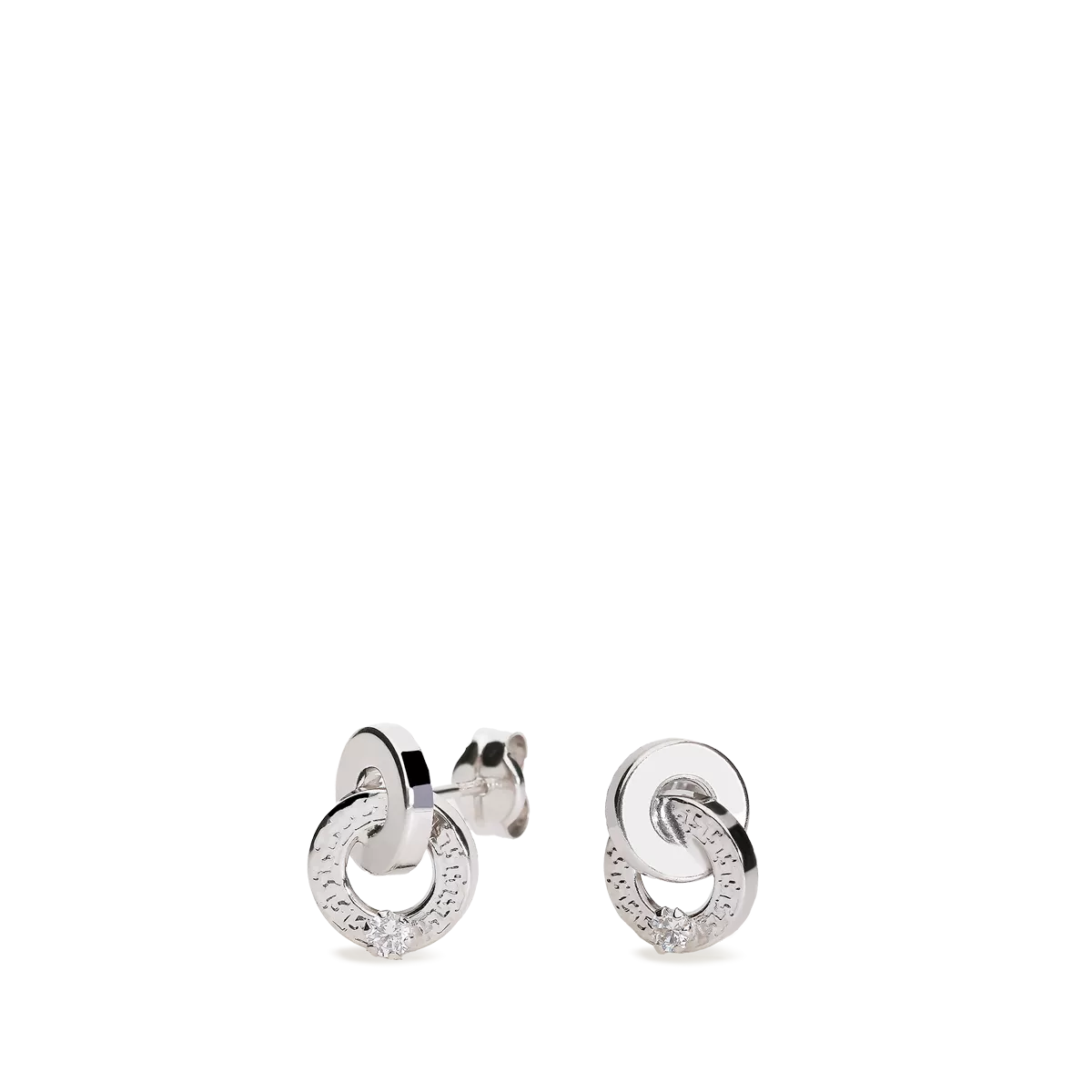 18k white gold earrings