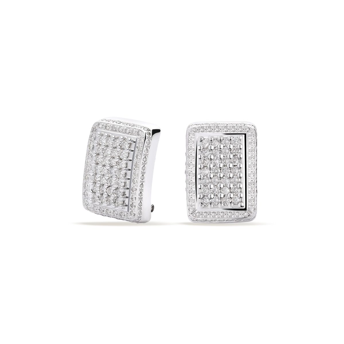 Pendiente diamante natural oro 18 quilates BRIDGE