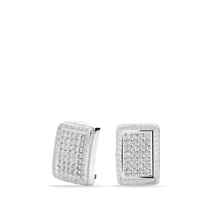 Pendiente diamante natural oro 18 quilates BRIDGE