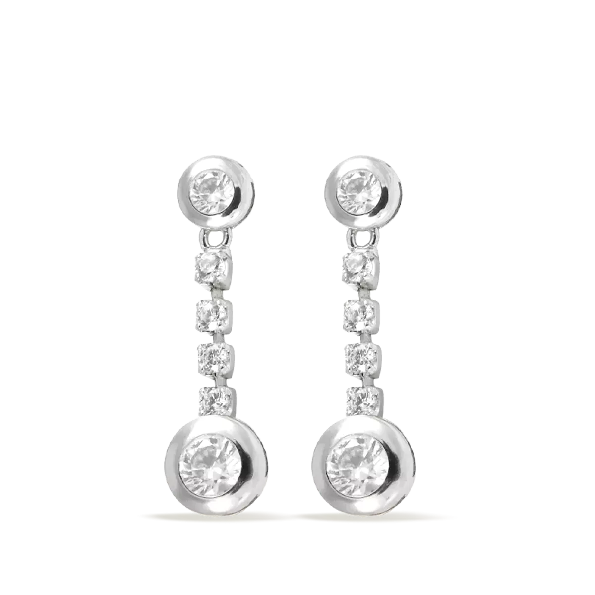 18k white gold earrings