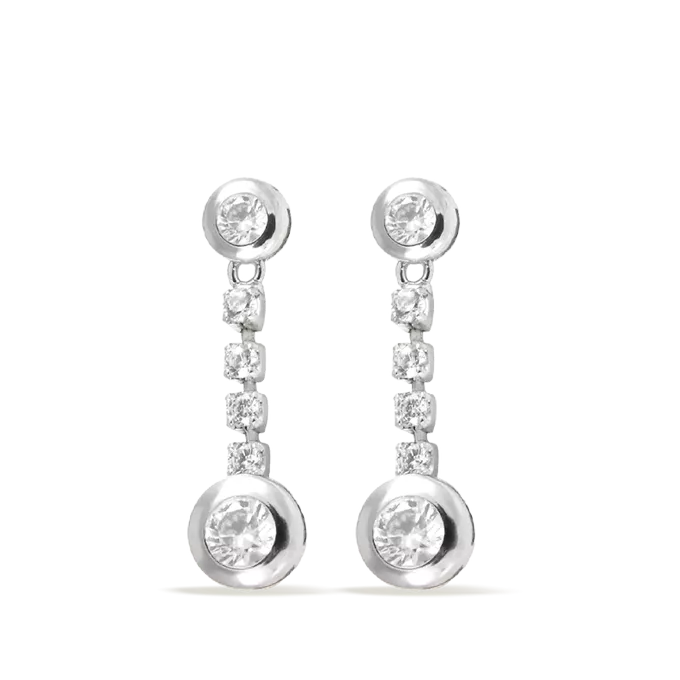 18k white gold earrings