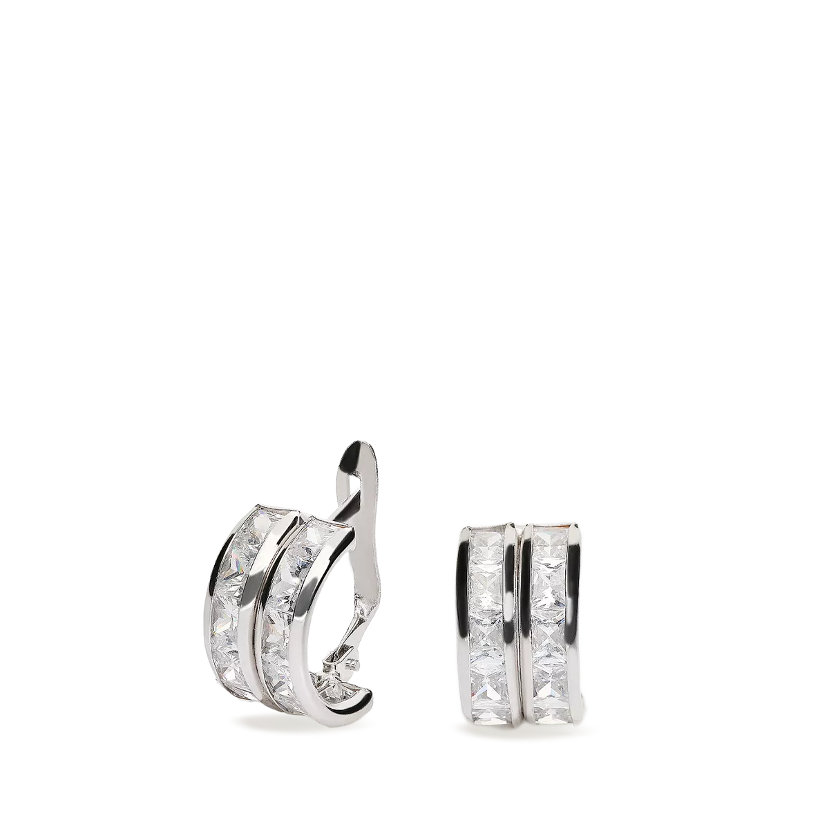 18k white gold earrings