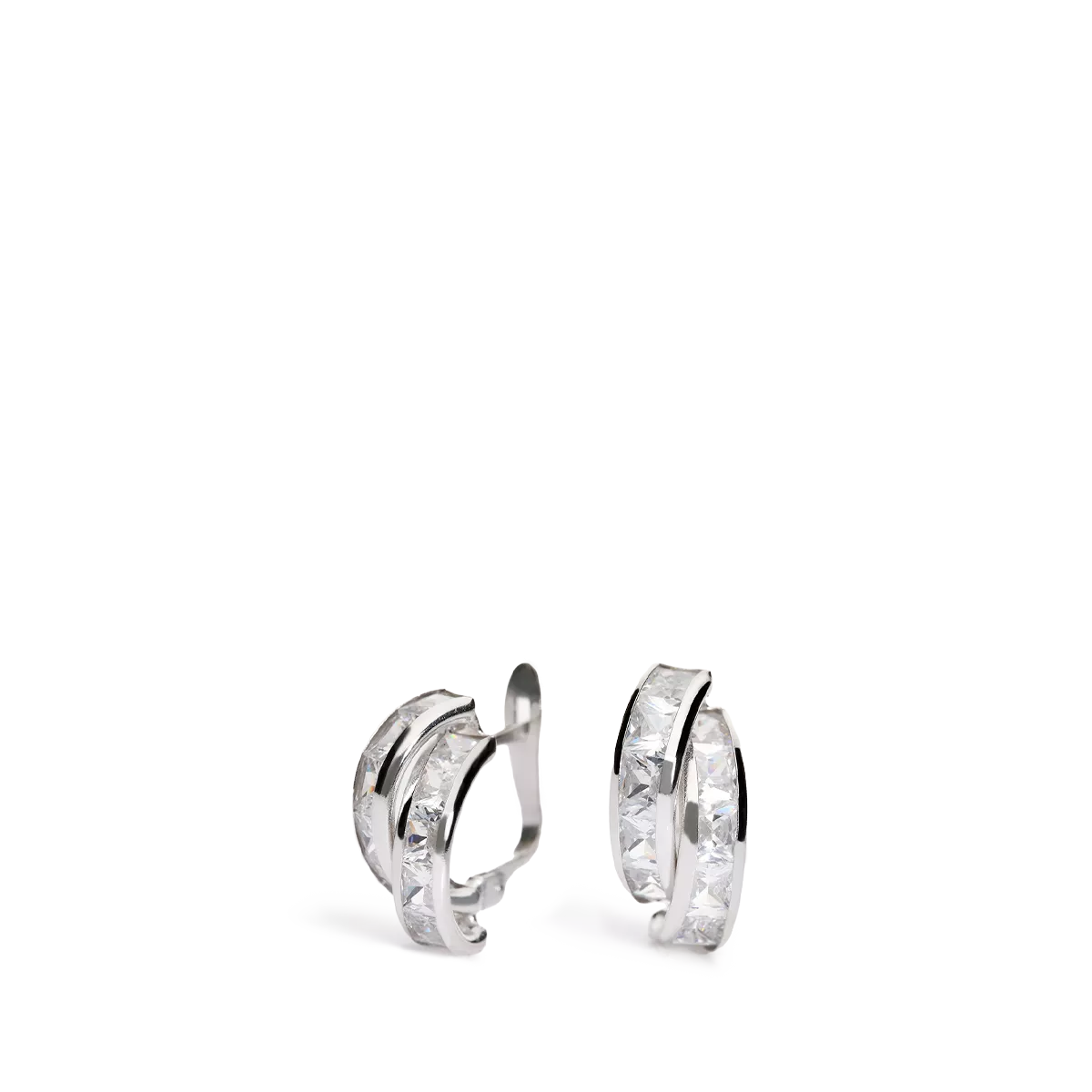 18k white gold earrings