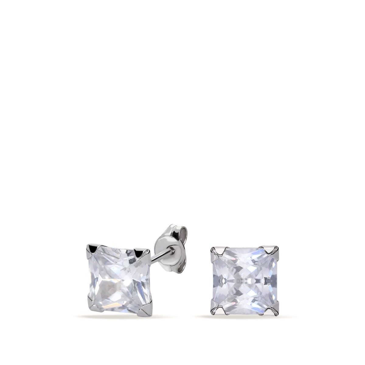 18k white gold earrings