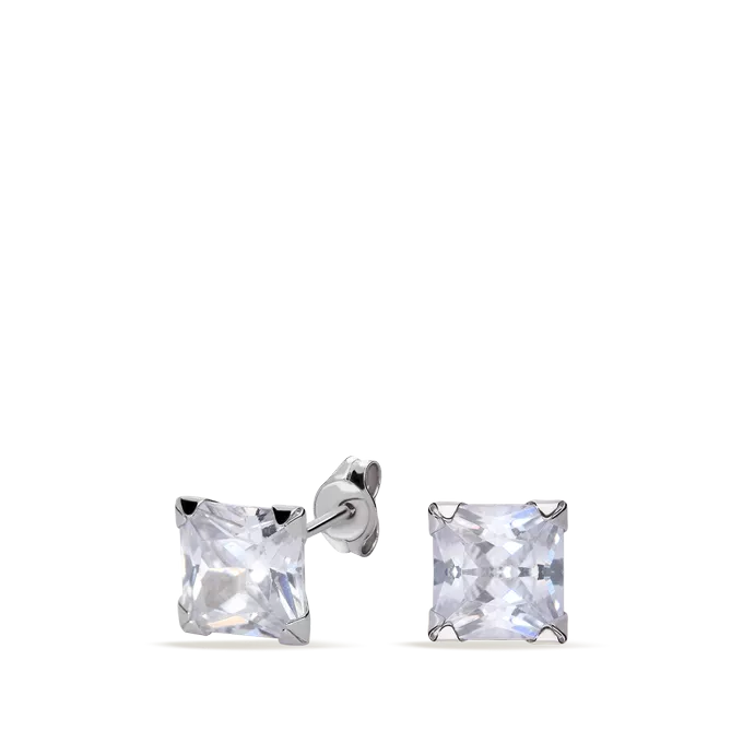 18k white gold earrings