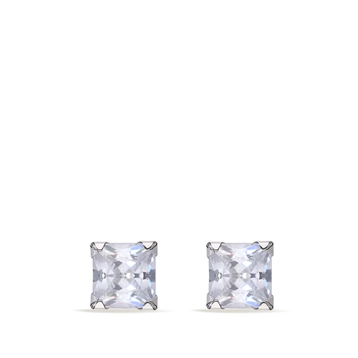 18k white gold earrings