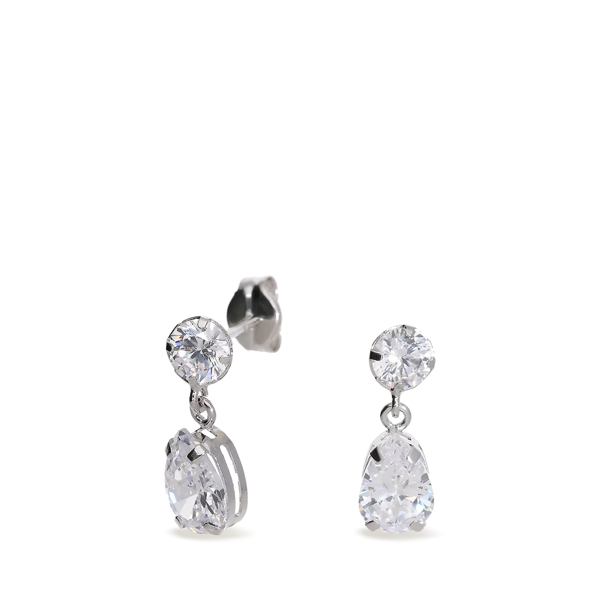 18k white gold earrings