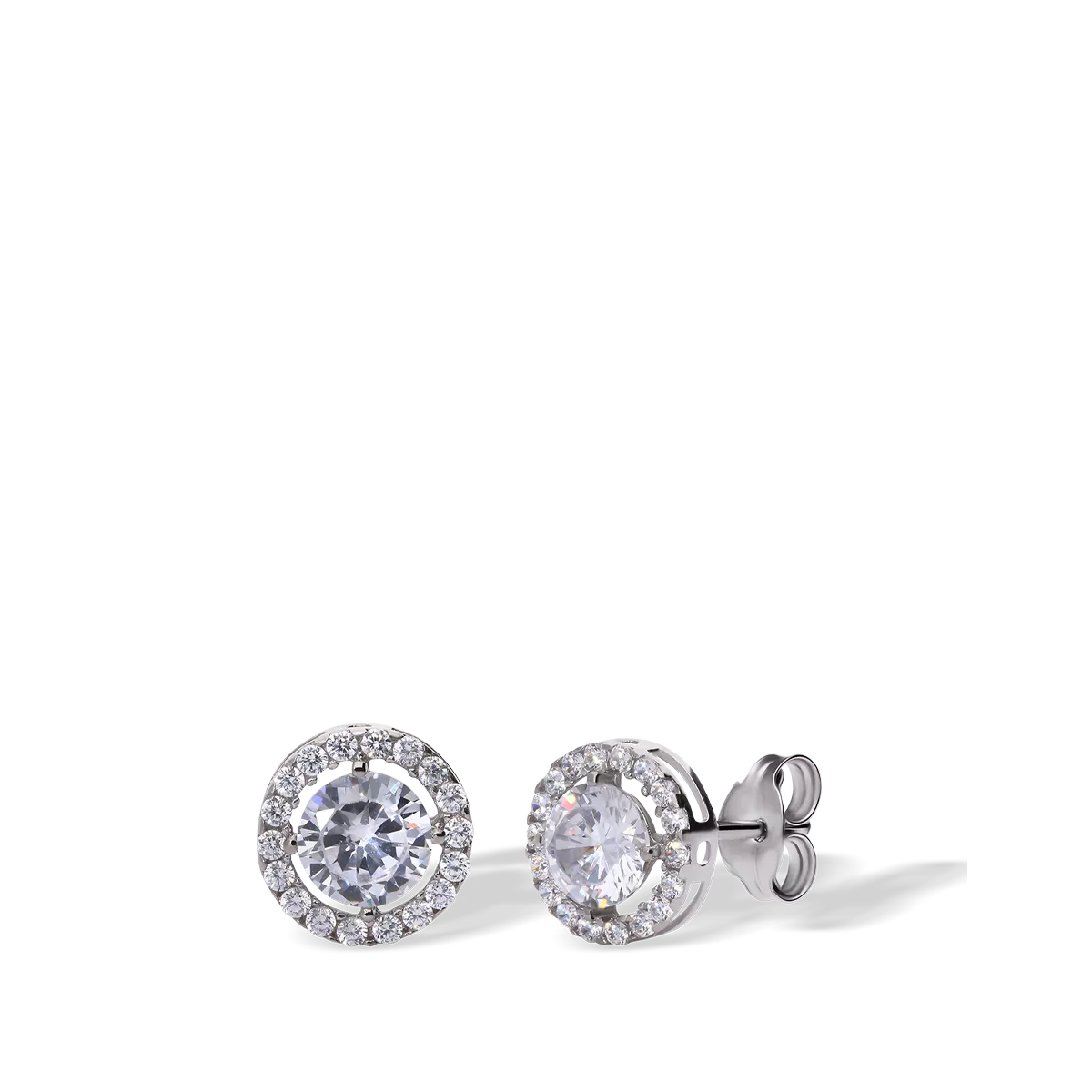 18k white gold earrings