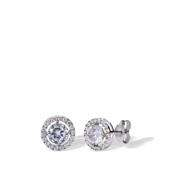 18k white gold earrings