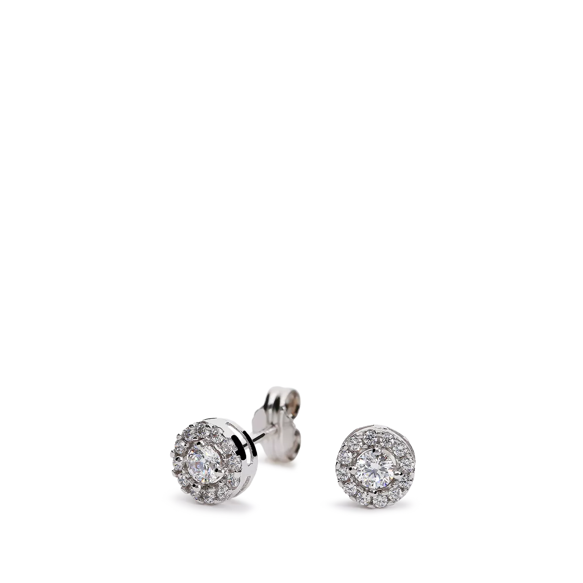 18k white gold earrings