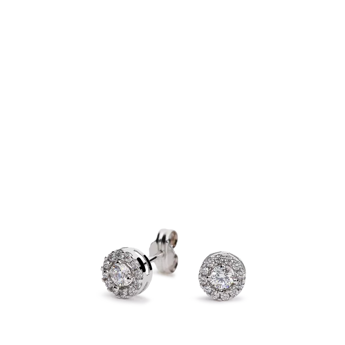 18k white gold earrings