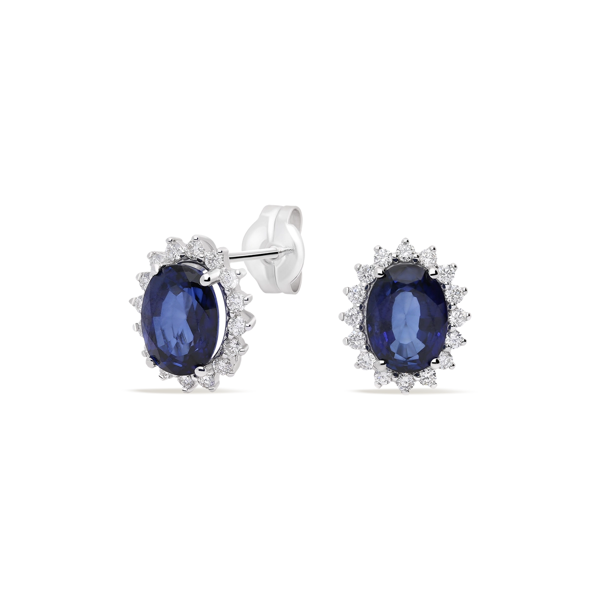 18k gold diamond earrings IMPERIAL SAPPHIRE