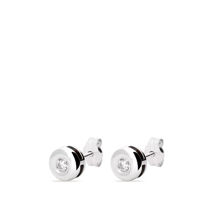 Pendiente diamante natural oro 18 quilates