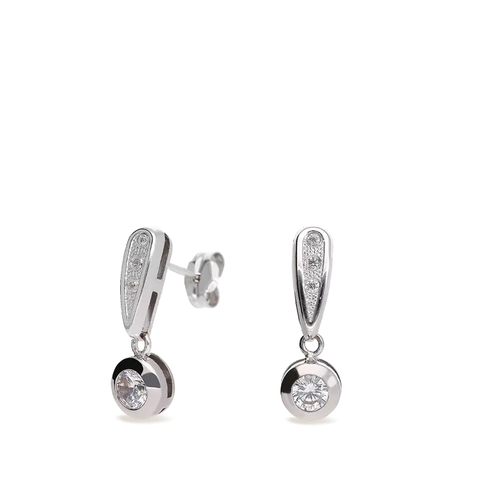 18k white gold earrings