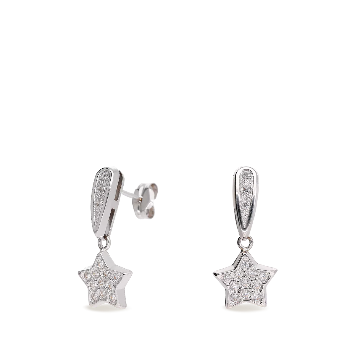 18k white gold earrings