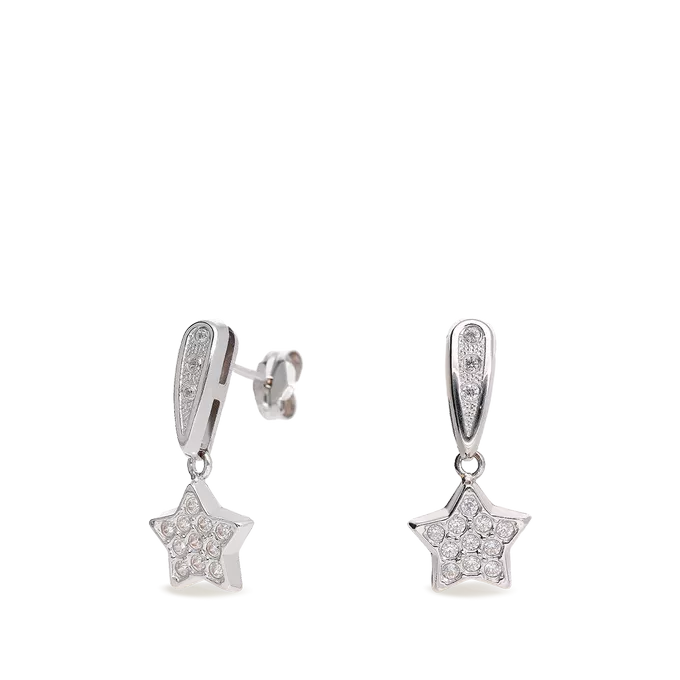 18k white gold earrings