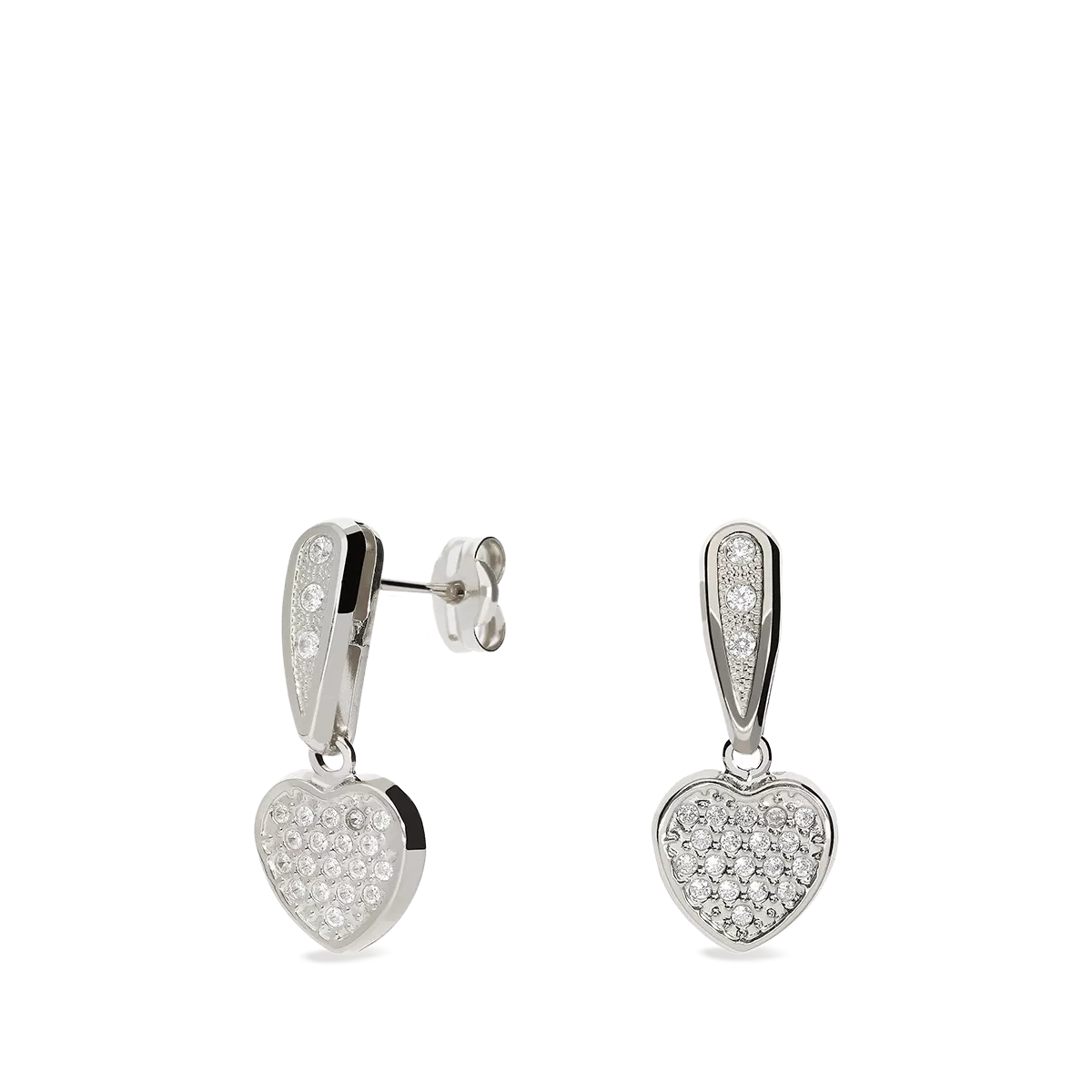 18k white gold earrings