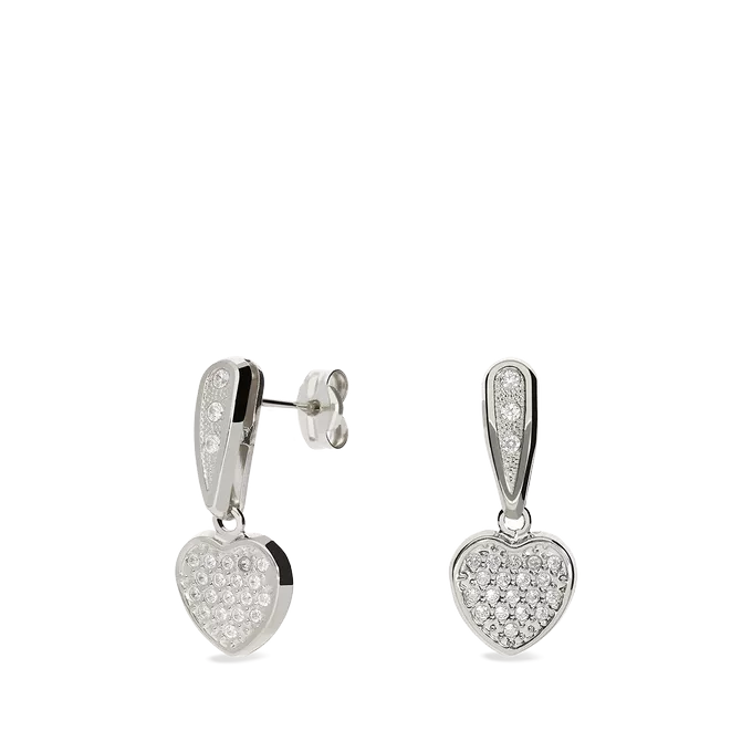 18k white gold earrings