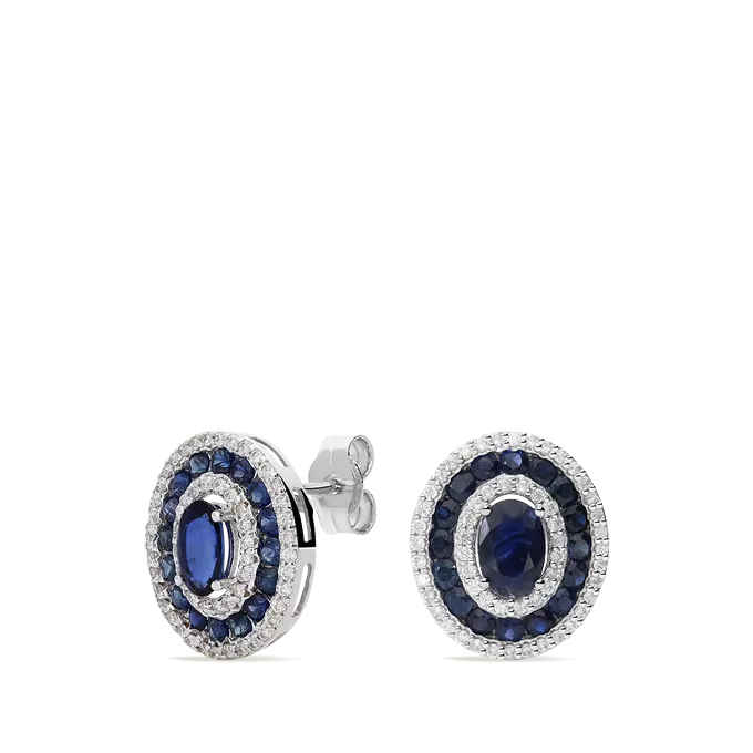 18k gold diamond earrings SHAHBANU