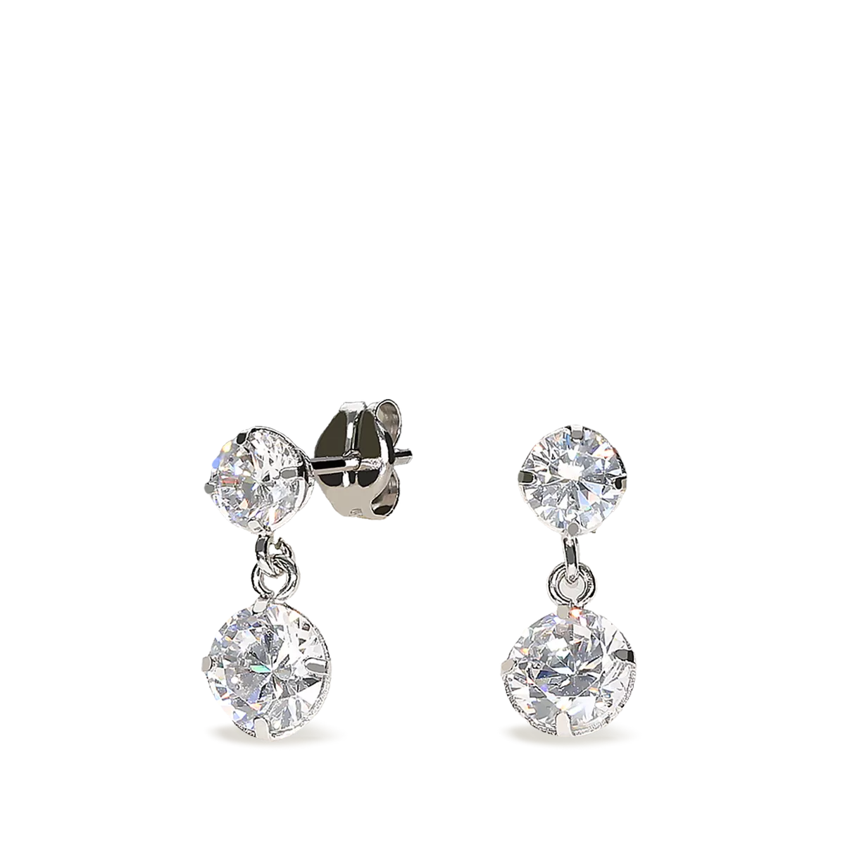 18k white gold earrings