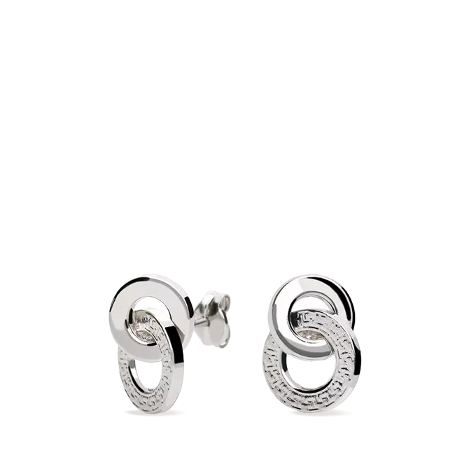 18k white gold earrings