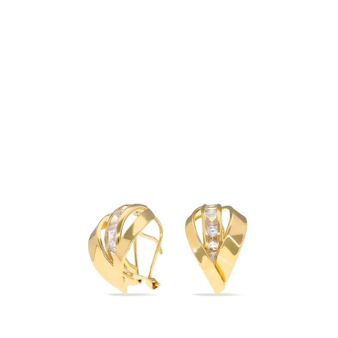 18k gold earrings