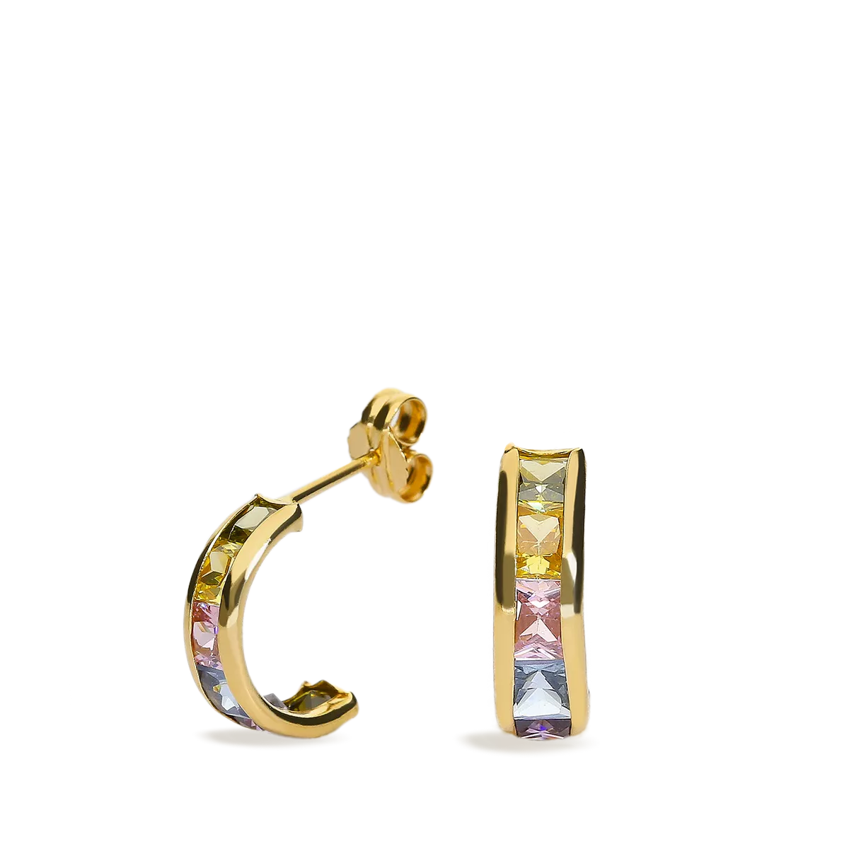 18k gold earrings