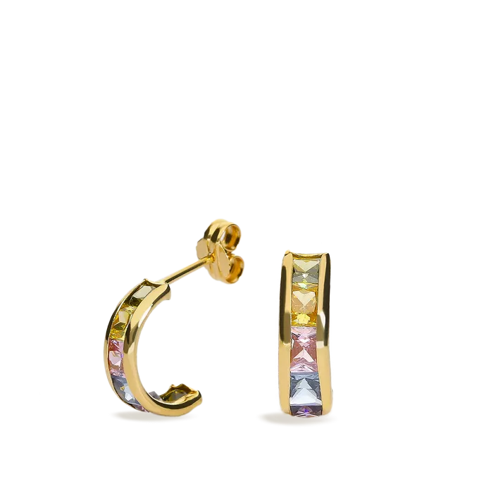 18k gold earrings