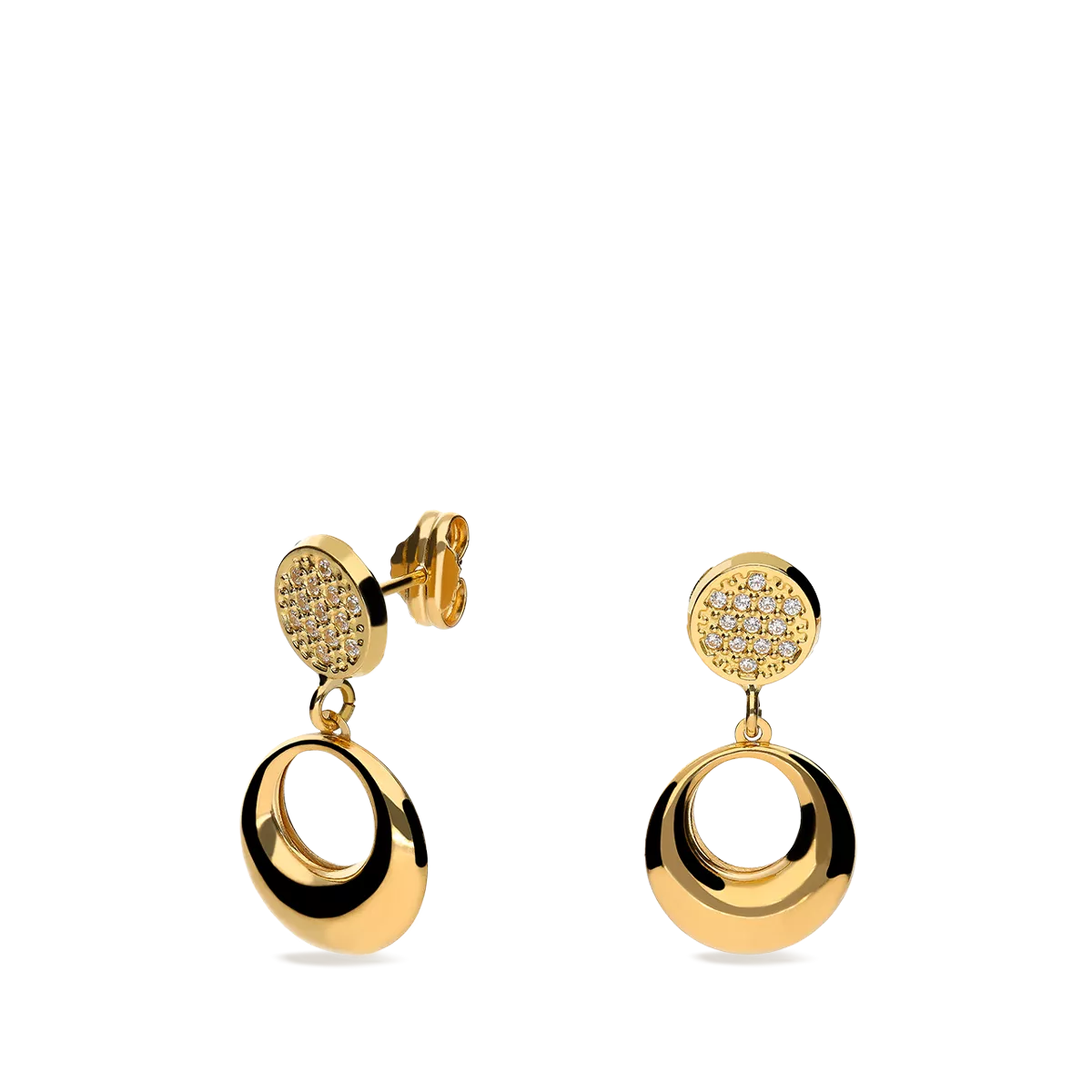 18k gold earrings