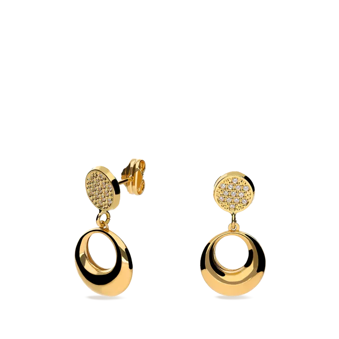 18k gold earrings