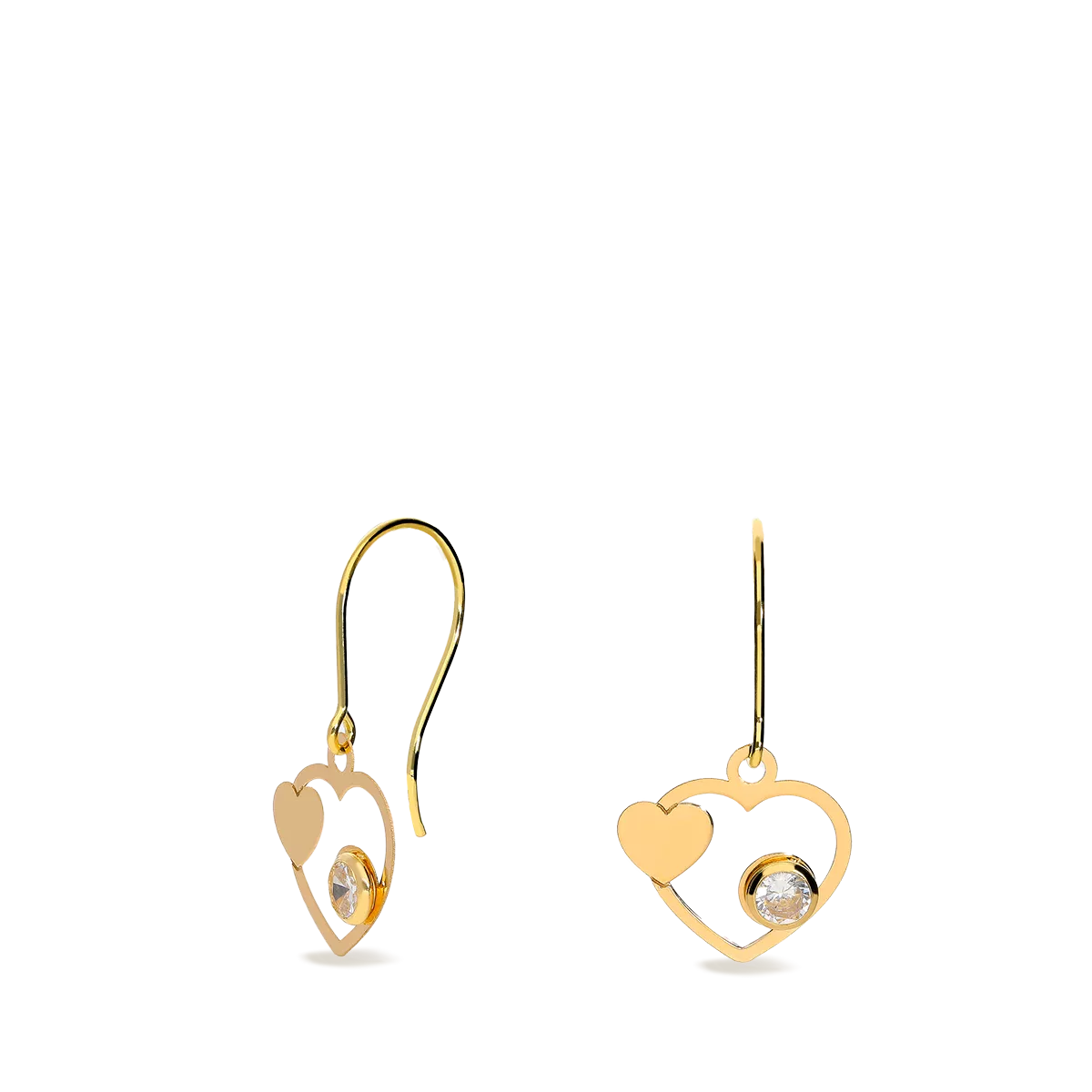 18k gold earrings