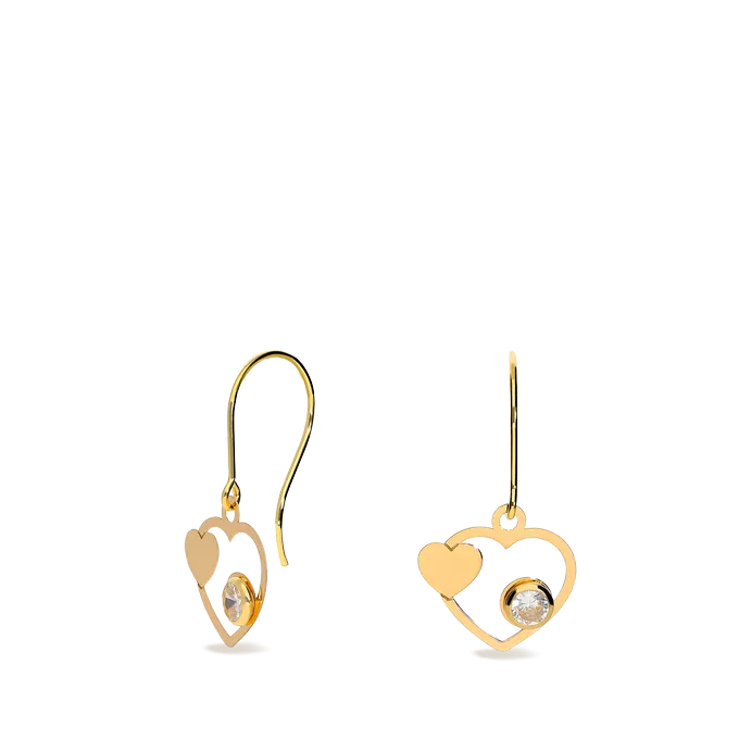 18k gold earrings