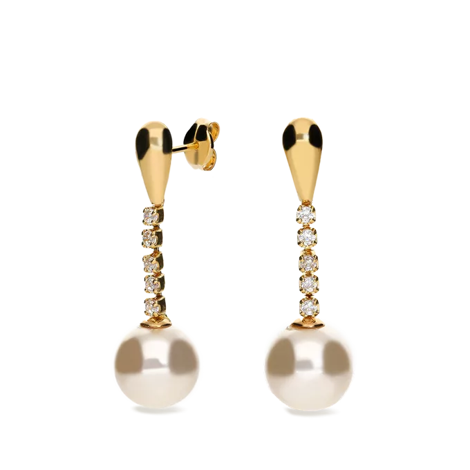 18k gold earrings