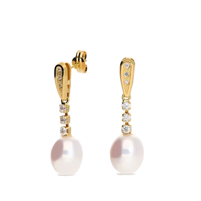 18k gold earrings