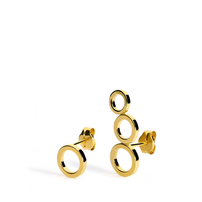 18k gold earrings