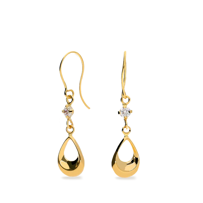 18k gold earrings