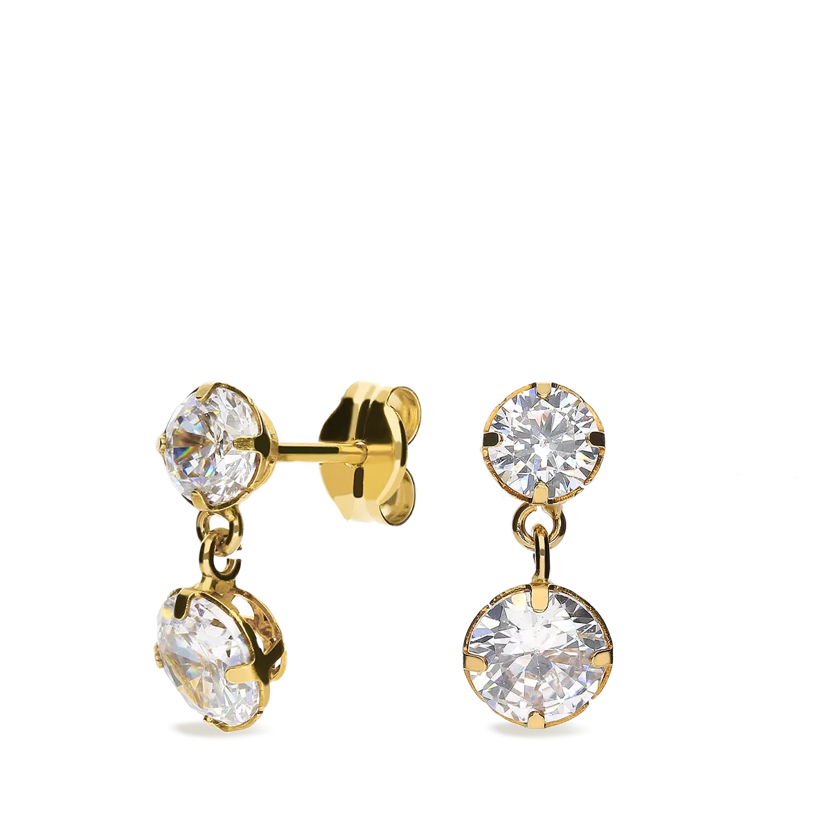 18k gold earrings