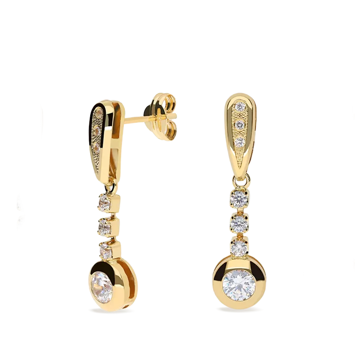 18k gold earrings