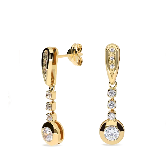 18k gold earrings