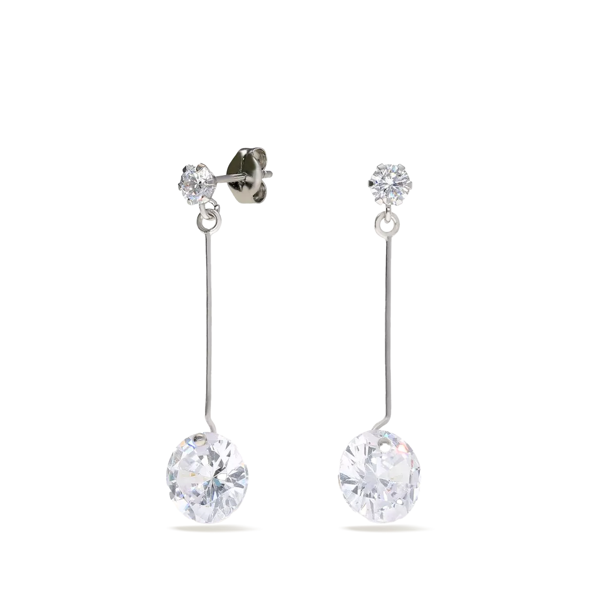 18k white gold earrings