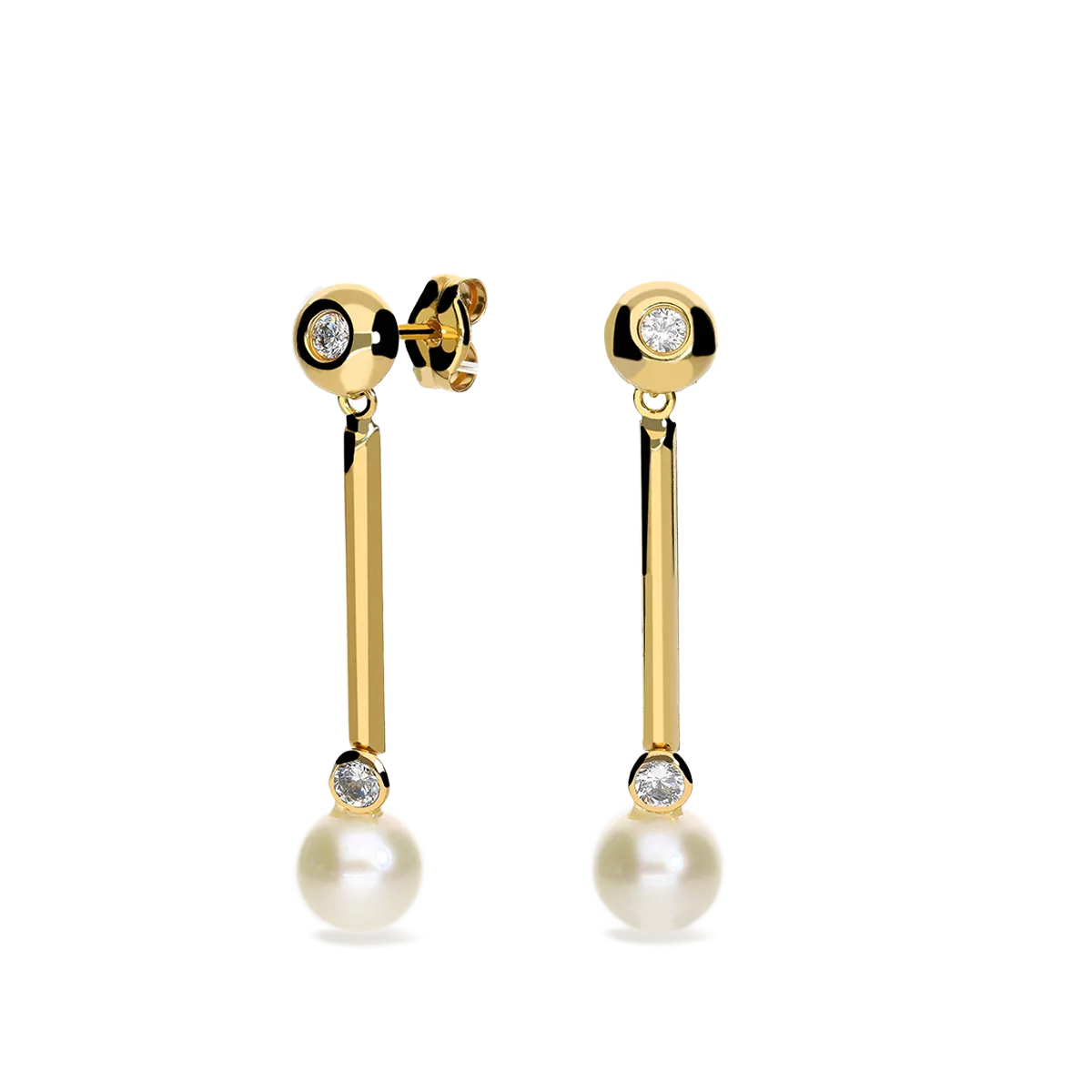 18k gold earrings